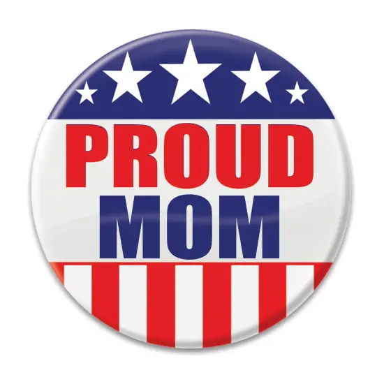 Proud Mom Button, (Pack of 6) {1}
