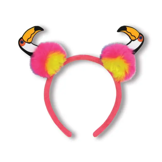 Toucan Pom-Pom Headband, (Pack of 12) {1}