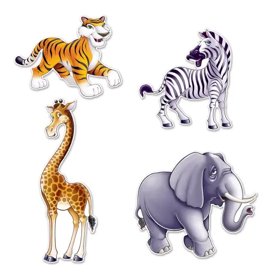 Jungle Animal Cutouts (Pack of 12) {1}