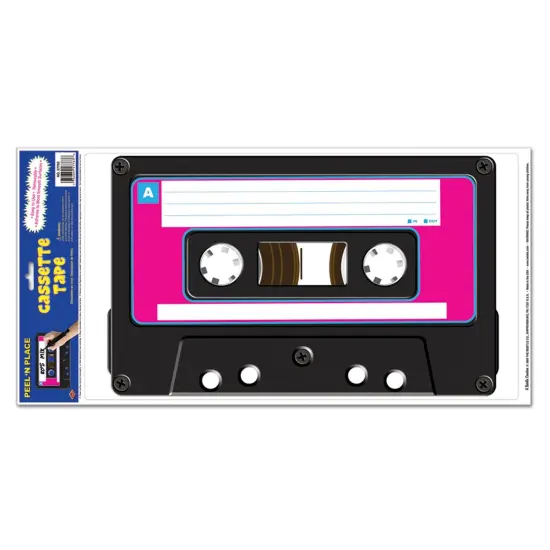 Cassette Tape Peel 'N Place (Pack of 12) {1}