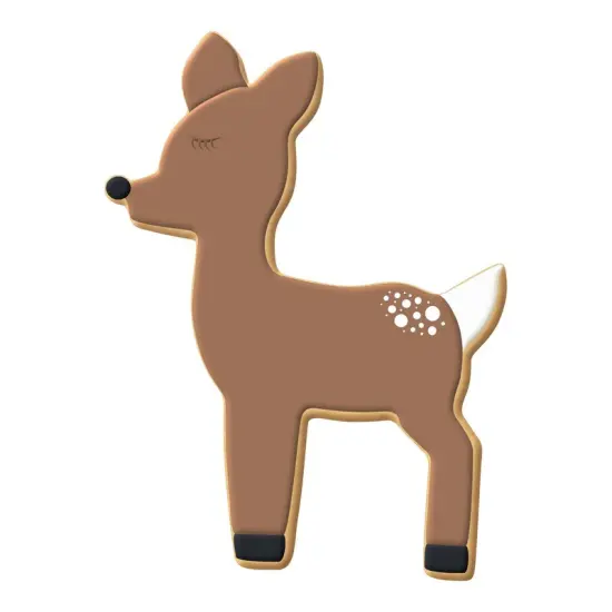 Fawn Deer Cookie Cutter 4.25 in, CookieCutter.com, Tin Plated Steel, Handmade in the USA {3}