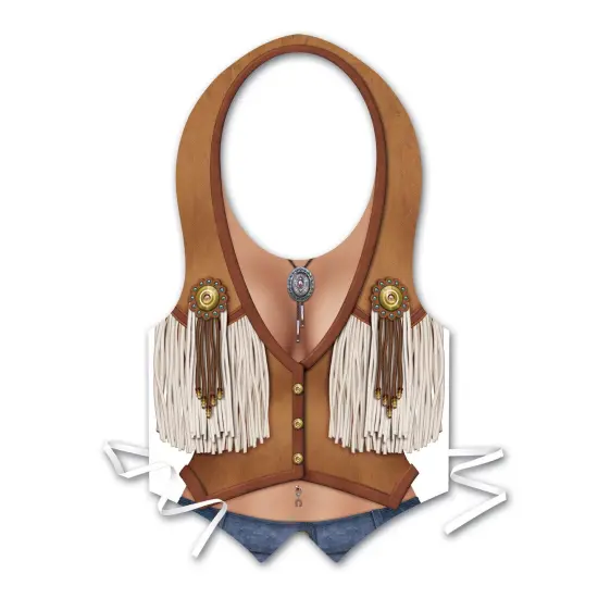 Plastic Cowgirl Vest (Pack of 48) {1}