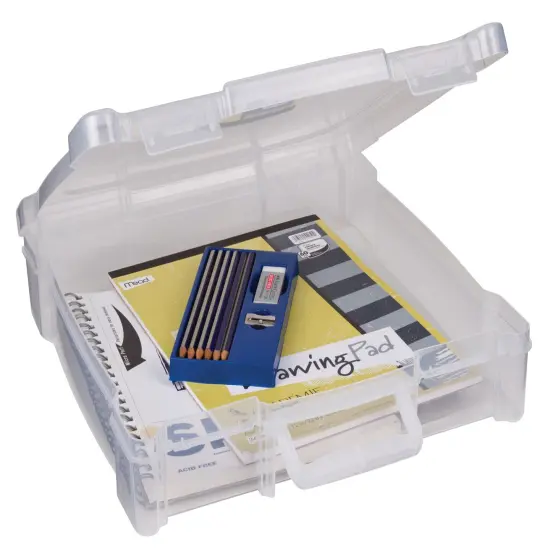 ArtBin Essentials Box W/Handle-12"X12" Translucent {6}