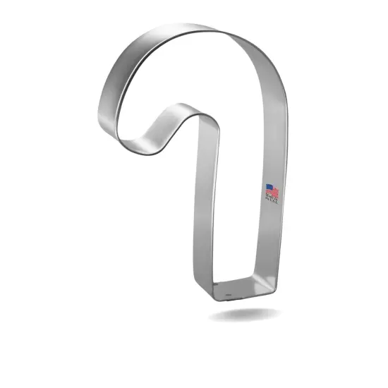 Candy Cane Cookie Cutter 4.75 in, CookieCutter.com, Tin Plated Steel, Handmade in the USA {3}