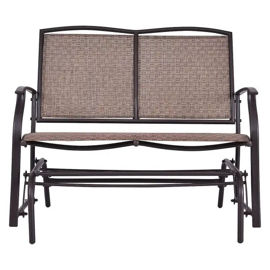 Costway Patio Glider Outdoor Rocking Bench Double 2 Person Chair Loveseat Armchair Backyard {2}