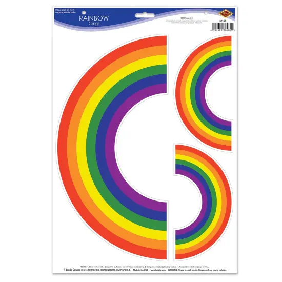 Rainbow Clings (Pack of 12) {1}