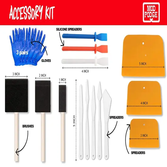 Mod Podge Bundle, 8 Ounce Gloss and Matte Medium, Pixiss Mod Podge Accessories {6}