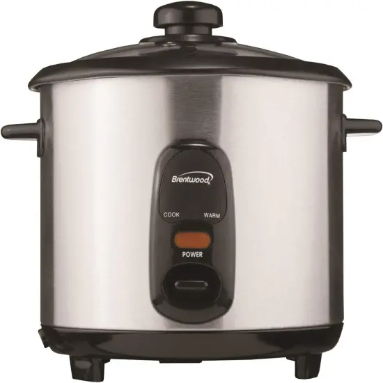 Brentwood 8 CUPS (UNCOOKED) RICE COOKER -SS/BLK {1}