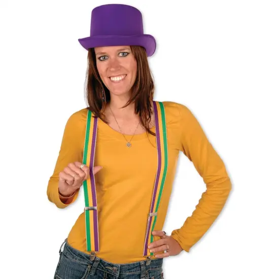 Mardi Gras Suspenders (Pack of 12) {1}