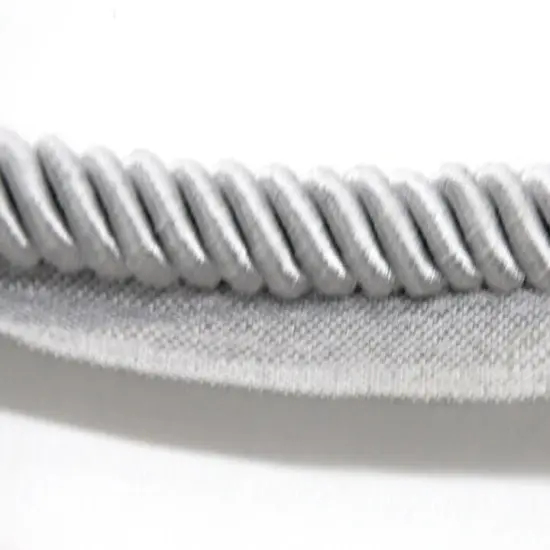 Belagio Lip Cord Trim, 0.375" Wide, Softer Collection, 50 Yards, Silver {1}