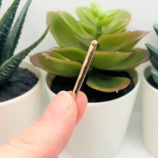 4, 20 or 50 Pieces: Rose Gold 33x3mm Simple Minimalist Bar Connectors {5}