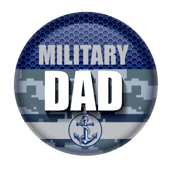 Military Dad Button, (Pack of 6) {1}