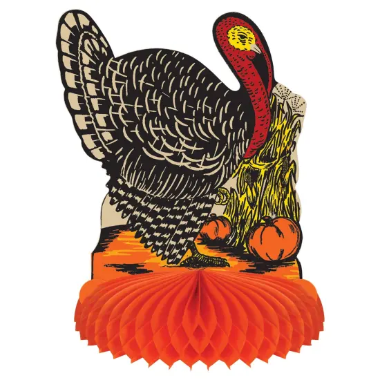 Vintage Fall Harvest Turkey Centerpiece, (Pack of 12) {1}