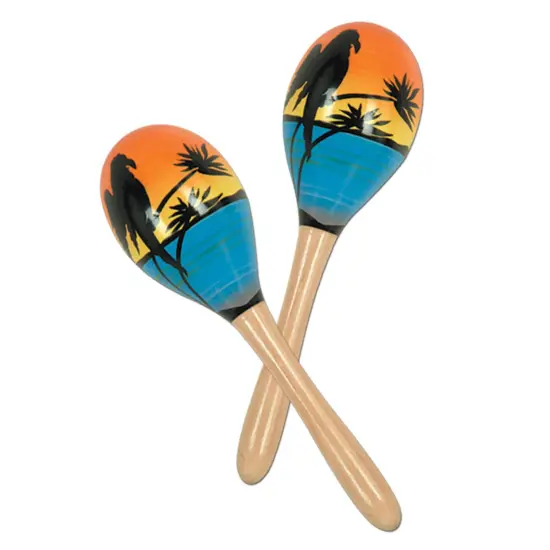 Tropical Fun Party Maracas (Pack of 12) {1}
