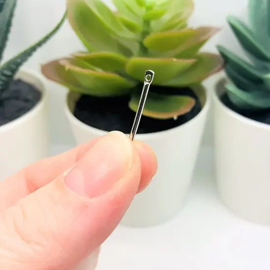 4, 20 or 50 Pieces: Silver Toned 20x2mm Simple Minimalist Bar Connectors {4}