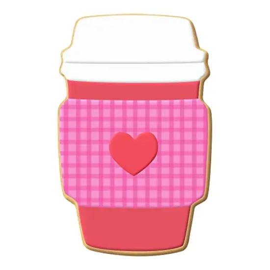 Latte Cup Cookie Cutter 4 in, CookieCutter.com, Tin Plated Steel, Handmade in the USA {2}