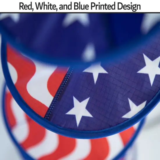 In the Breeze 5176 - 48" Stars and Stripes Curlie Spinner - Outdoor Hanging Decoration {5}