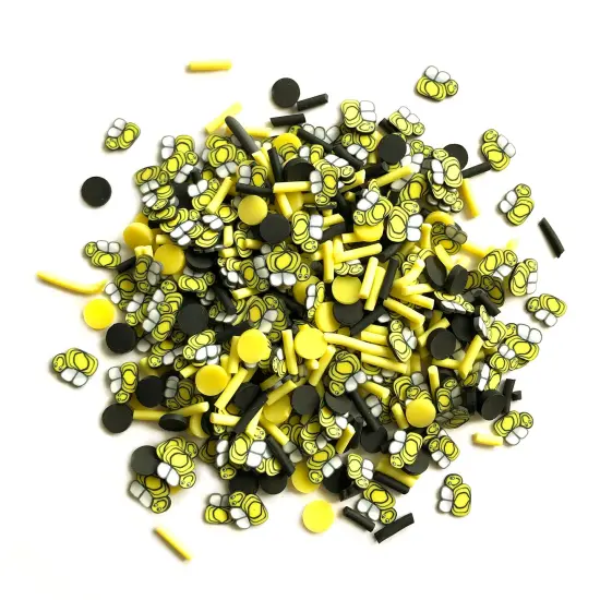 Buttons Galore Sprinkletz Embellishments for Crafts, Tiny Polymer Clay Shapes & Unique Designs- Bumble Bees -3 Pack {2}