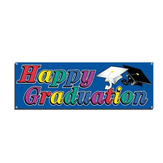 Happy Graduation Sign Banner (Pack of 12) {1}