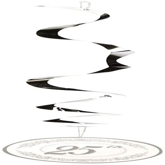 25th Anniversary Whirls (Pack of 6) {1}