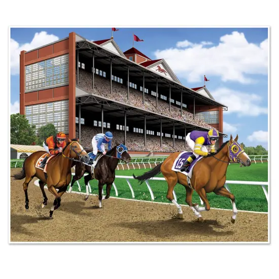Horse Racing Insta-Mural Photo Op, (Pack Of 6) {1}