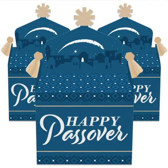 Big Dot of Happiness Happy Passover - Treat Box Party Favors - Pesach Party Goodie Gable Boxes - Set of 12 {3}