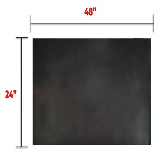 Import Tooling Full Grain Cowhide Leather Piece 24"x48" 5/6oz (2.0mm) BLACK {2}