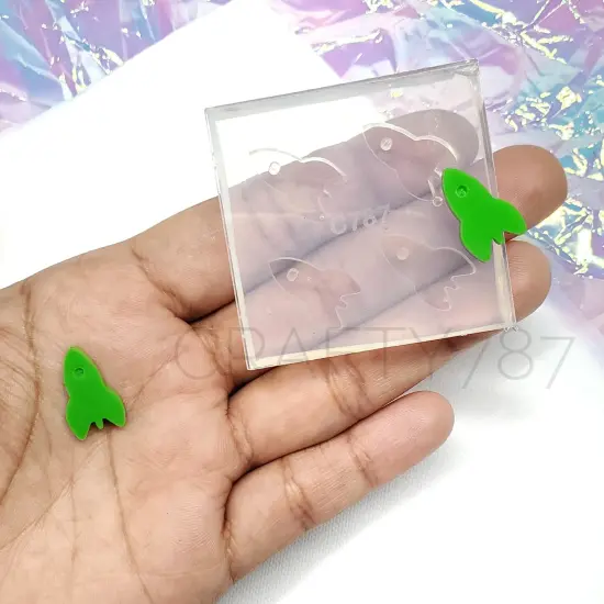 Rocket Stud Earring Mold(A9) {1}