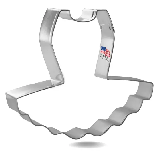Tutu Cookie Cutter 4 in B1616, CookieCutter.com, Tin Plated Steel, Handmade in the USA {1}