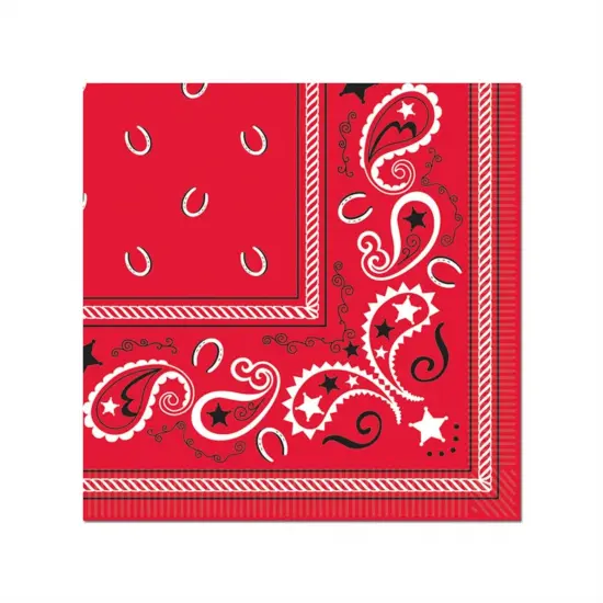 Bandana Beverage Napkins (Pack of 12) {1}