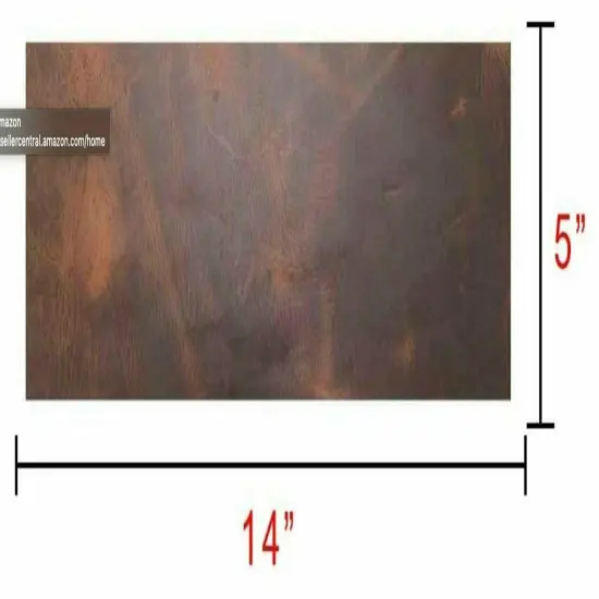 Full Grain Leather 5"x14" Set of 2 Tooling Crafts Cowhide 5/6oz (2.0mm) BROWN {2}