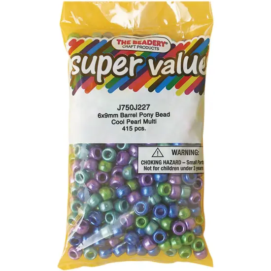 The Beadery Pony Beads 6mmX9mm 415/Pkg {2}