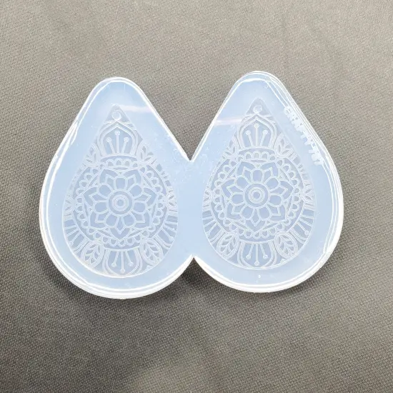 Mandala Style Dangle Earring Mold(C2) {3}
