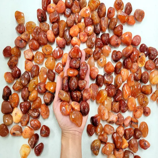 Tumbled Carnelian Crystals - Size Medium 1" to 1.5" {1}