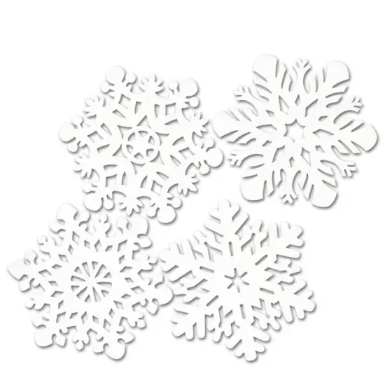 Pkgd Snowflake Cutouts (Pack Of 12) {1}