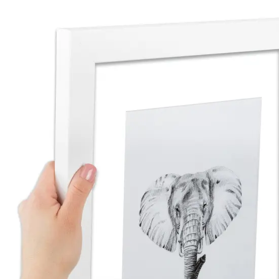 ArtToFrames 24x34" Matted Picture Frame with 20x30" Single Mat Photo Opening Framed in 1.25" White and 2" Mat (FWM-3966-24x34) {3}