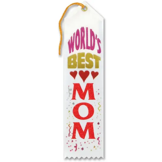 World's Best Mom Award Ribbon (Pack of 6) {1}