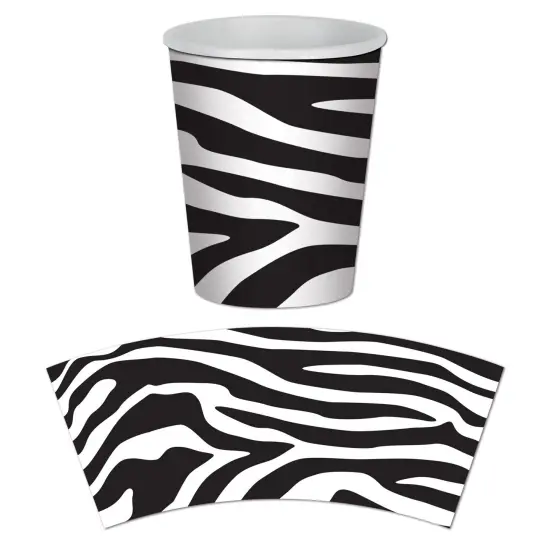 Zebra Print Beverage Cups (Pack of 12) {1}
