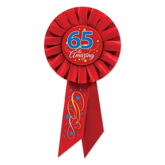 65 & Amazing Rosette (Pack of 6) {1}