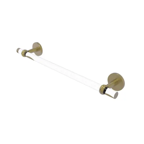 Clearview Collection 30 Inch Towel Bar With Twisted Accents - Satin Brass {1}