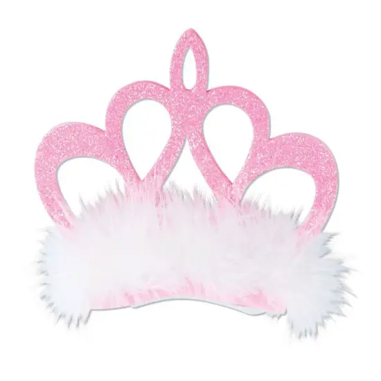 Pink Crown Hair Clip (Pack of 12) {1}