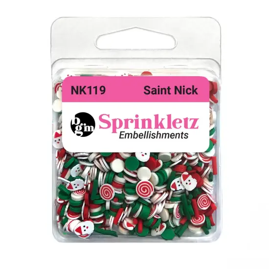 Buttons Galore Colorful Polymer Clay Embellishments for Craft Scrapbooks Cardmaking (Saint Nick, 1,800 Pieces - 36 Grams) {3}