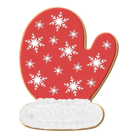 CookieCutter.com Mitten Cookie Cutter 5 in Christmas, Winter, Clothes, Tin Plated Steel, USA {3}