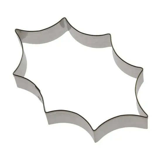 Holly Leaf Cookie Cutter 5.5 in, CookieCutter.com, Tin Plated Steel, Handmade in the USA {1}