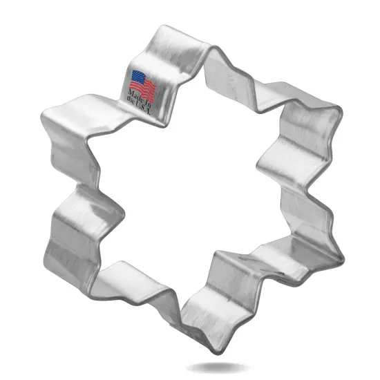 Mini Snowflake Cookie Cutter 1.75 in, CookieCutter.com, Tin Plated Steel, Handmade in the USA {1}