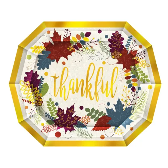 Friendsgiving Dinner Plates, (Pack of 12) {1}