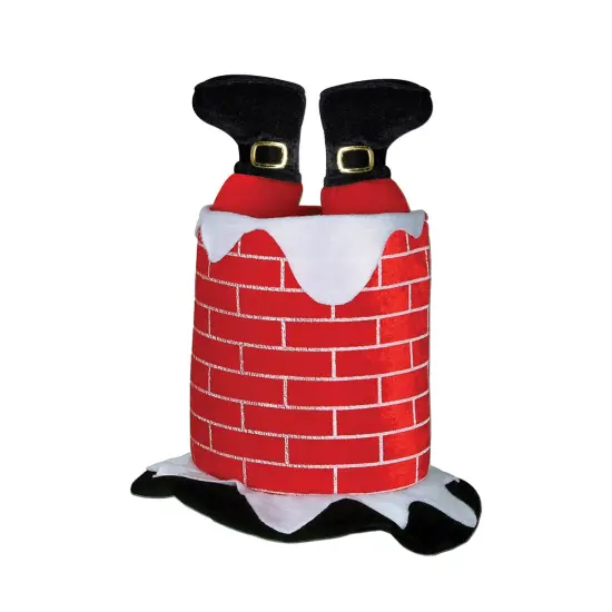 Plush Santa Chimney Hat (Pack of 6) {1}