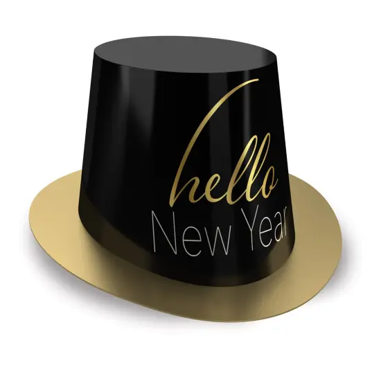 Hello New Year Hi-Hat, (Pack of 25) {1}