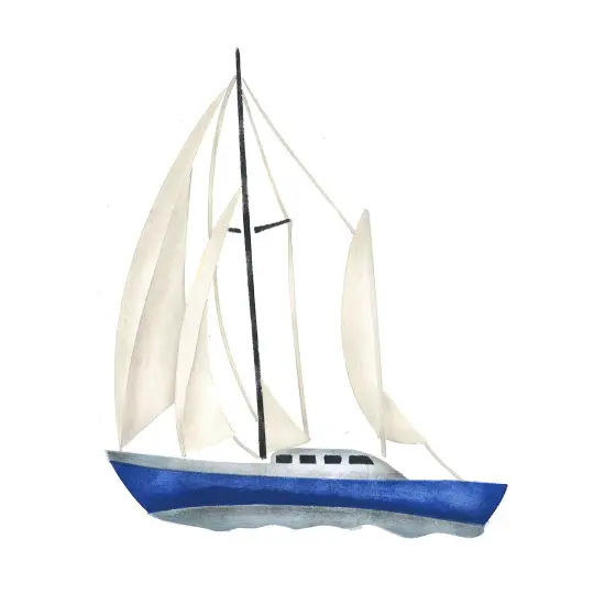 Small Clipper Ship Wall Stencil | 2746 by Designer Stencils | Reusable Art Craft Stencils for Painting on Walls, Canvas, Wood | {1}