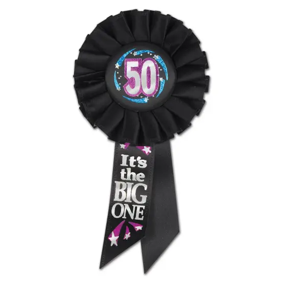 50 It's The Big One Rosette (Pack of 6) {1}